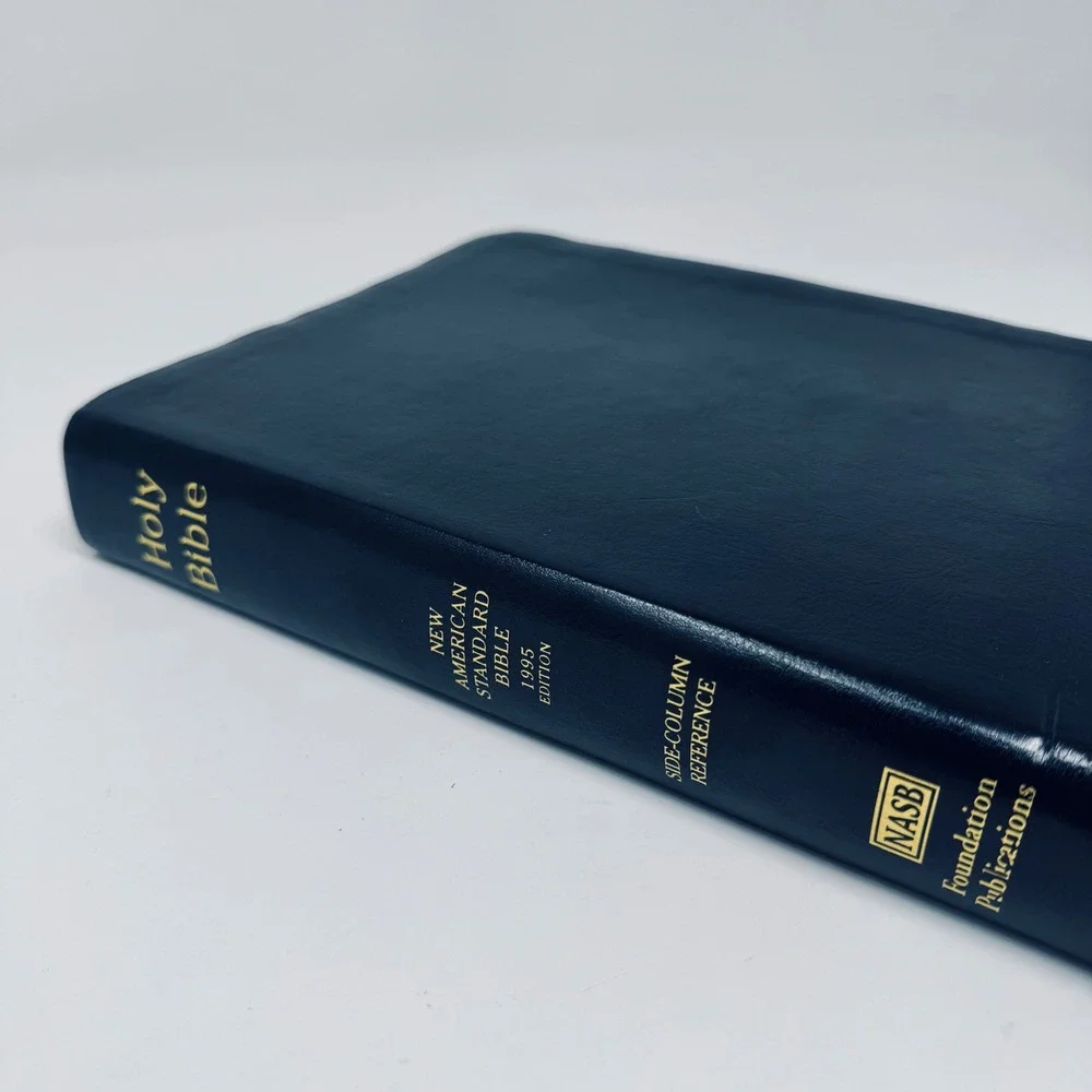 Foundation Publications Bible Unisex OS Black NASB 1995 Side-Column Reference